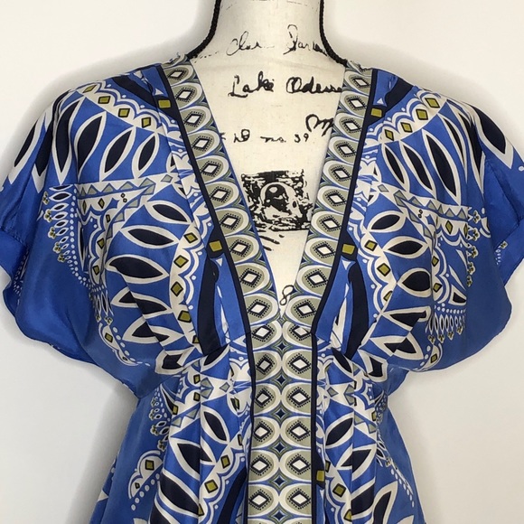 Banana Republic 100% Periwinkle Silk Dress - Small - Picture 2 of 9